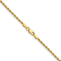 14k 1.75mm D/C Rope with Lobster Clasp Chain-014L-22
