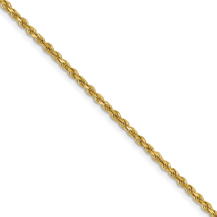 14k 1.75mm D/C Rope Chain (100 inch Spool)-014L-100