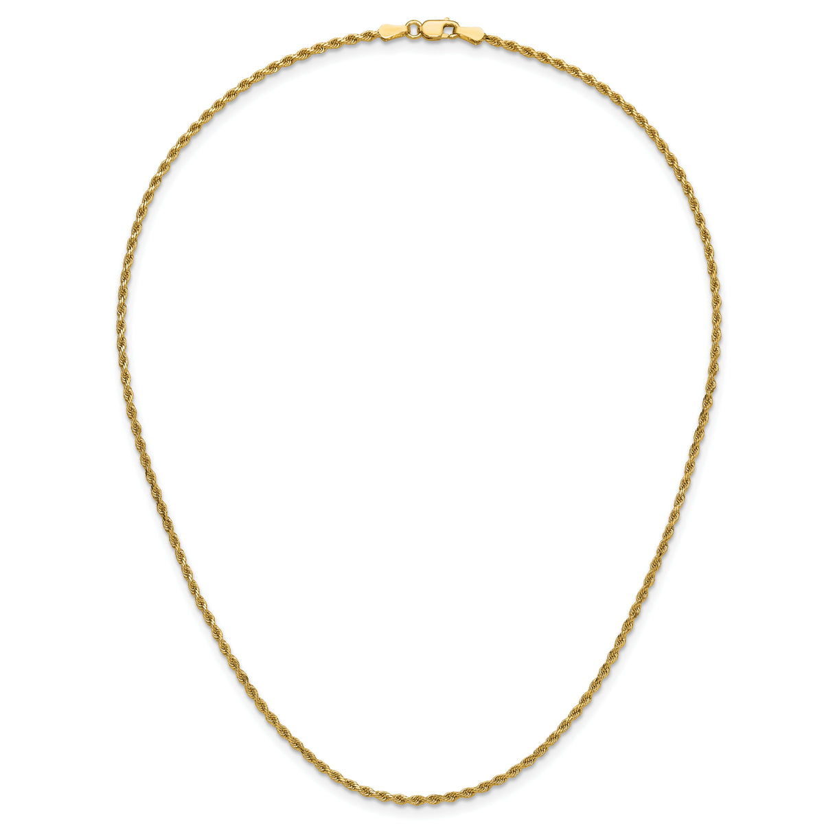 14k 1.75mm D/C Rope with Lobster Clasp Chain-014L-16