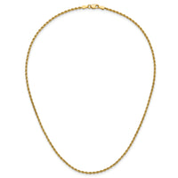 14k 1.75mm D/C Rope with Lobster Clasp Chain-014L-16