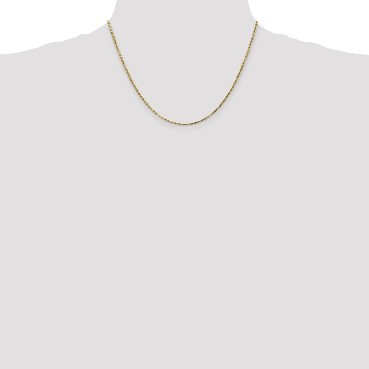 14k 1.75mm D/C Rope with Lobster Clasp Chain-014L-18