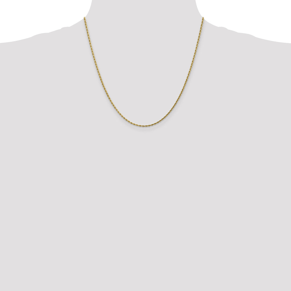 14k 1.75mm D/C Rope with Lobster Clasp Chain-014L-20