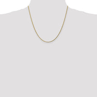 14k 1.75mm D/C Rope with Lobster Clasp Chain-014L-20