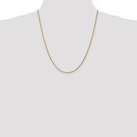 14k 1.75mm D/C Rope with Lobster Clasp Chain-014L-22