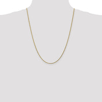 14k 1.75mm D/C Rope with Lobster Clasp Chain-014L-24