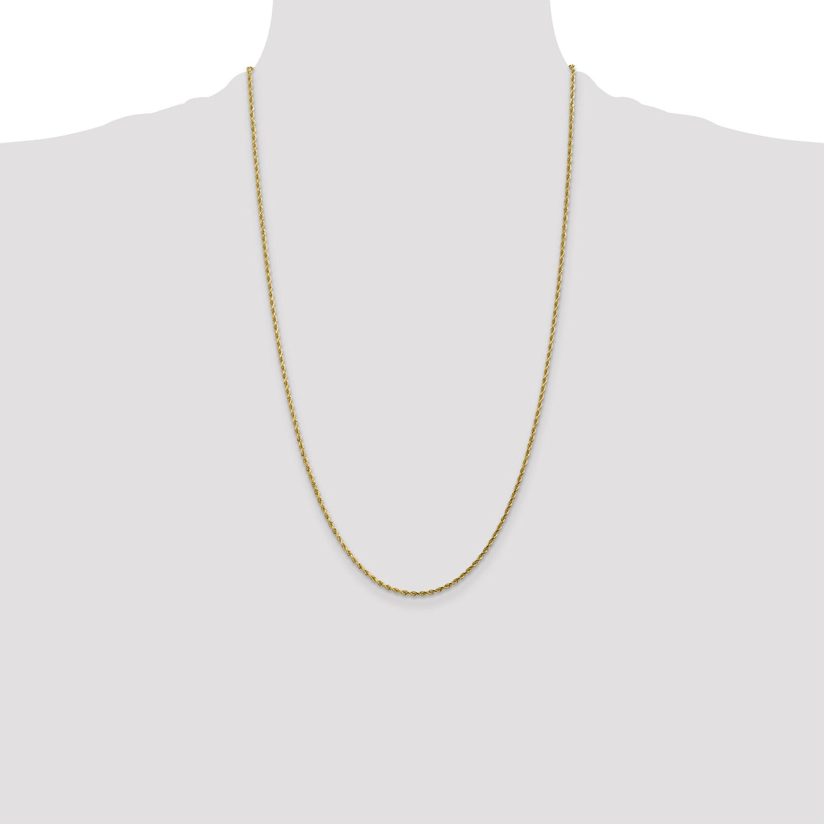 14k 1.75mm D/C Rope with Lobster Clasp Chain-014L-26