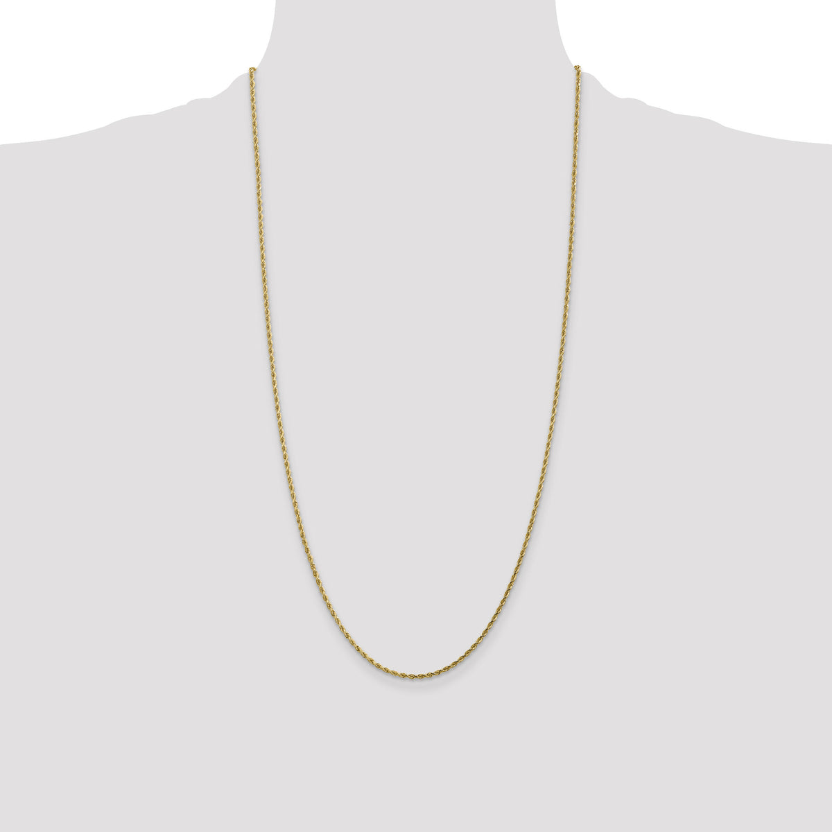 14k 1.75mm D/C Rope with Lobster Clasp Chain-014L-28
