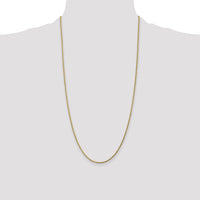 14k 1.75mm D/C Rope with Lobster Clasp Chain-014L-28