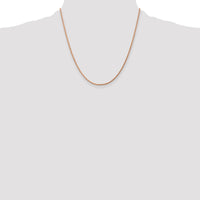 14K Rose Gold 20 inch 1.75mm Diamond-cut Rope with Lobster Clasp Chain-014R-20