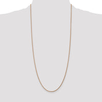 14k Rose Gold 1.75mm D/C Rope with Lobster Clasp Chain-014R-30