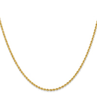 14K 24 inch 2mm Regular Rope with Lobster Clasp Chain-014S-24