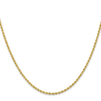 14k 2mm Regular Rope Chain-014S-22