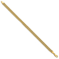 14k 5.5mm Triple Strand Rope Bracelet-014S3-8