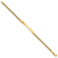 14k Two Strand Rope ID Bracelet-014SD-7