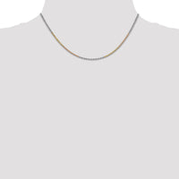 14k Tri-Color 1.75mm D/C Rope Chain-014TC-16