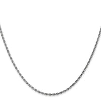 14k White Gold 1.75mm D/C Rope with Lobster Clasp Chain-014W-14