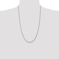 14k White Gold 1.75mm D/C Rope with Lobster Clasp Chain-014W-26