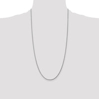 14k White Gold 1.75mm D/C Rope with Lobster Clasp Chain-014W-28