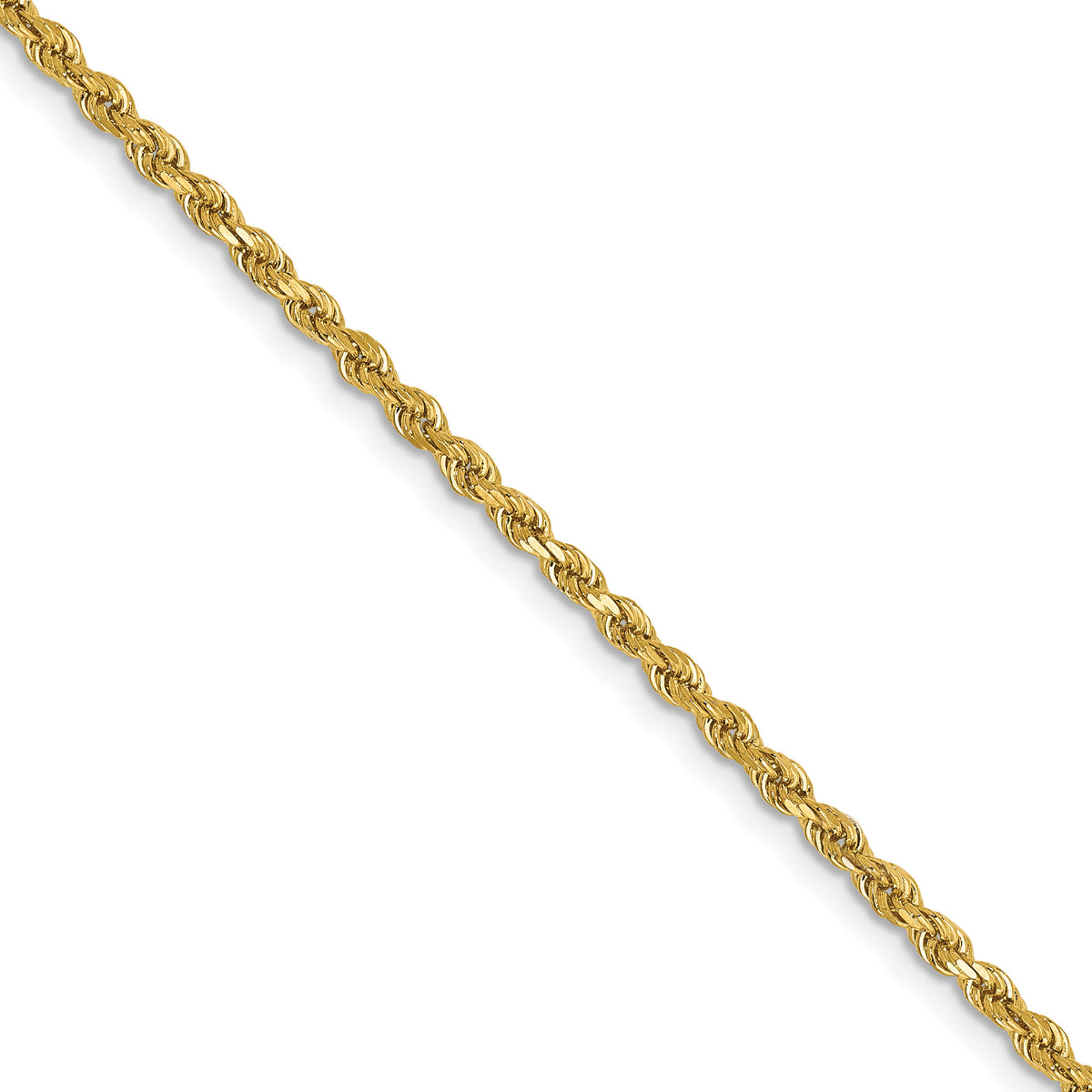 14k 2mm D/C Rope Chain (100 inch Spool)-016L-100