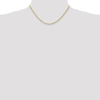 14k 2mm D/C Rope with Lobster Clasp Chain-016L-16