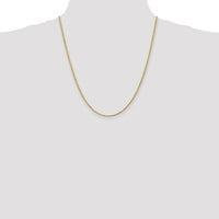 14k 2mm D/C Rope with Lobster Clasp Chain-016L-22