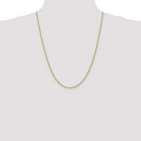 14k 2mm D/C Rope with Lobster Clasp Chain-016L-24