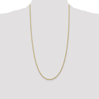 14k 2mm D/C Rope with Lobster Clasp Chain-016L-28