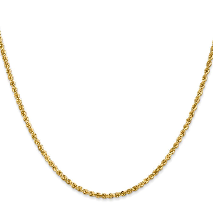 14K 30 inch 2.25mm Regular Rope with Lobster Clasp Chain-016S-30