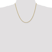 14k 2.25mm Regular Rope Chain-016S-20
