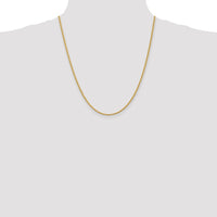 14K 22 inch 2.25mm Regular Rope with Lobster Clasp Chain-016S-22