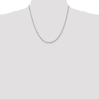 14k White Gold 2mm D/C Rope with Lobster Clasp Chain-016W-20