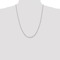 14k White Gold 2mm D/C Rope with Lobster Clasp Chain-016W-24