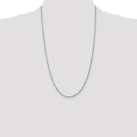 14k White Gold 2mm D/C Rope with Lobster Clasp Chain-016W-26
