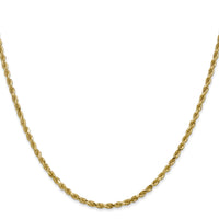 14k 2.25mm D/C Rope with Lobster Clasp Chain-018L-24