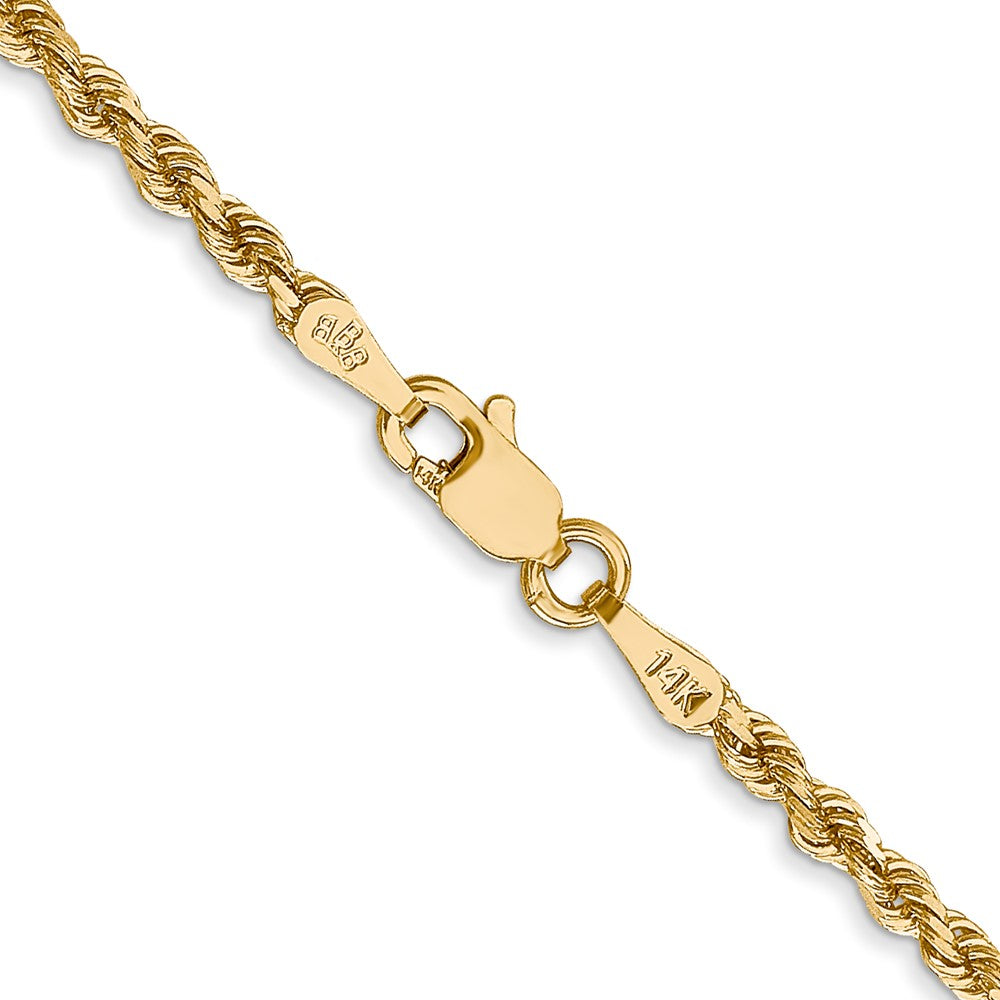 14K 18 inch 2.25mm Diamond-cut Rope with Lobster Clasp Chain-018L-18