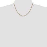 14k 2.25mm D/C Rope with Lobster Clasp Chain-018L-18