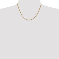 14K 18 inch 2.25mm Diamond-cut Rope with Lobster Clasp Chain-018L-18