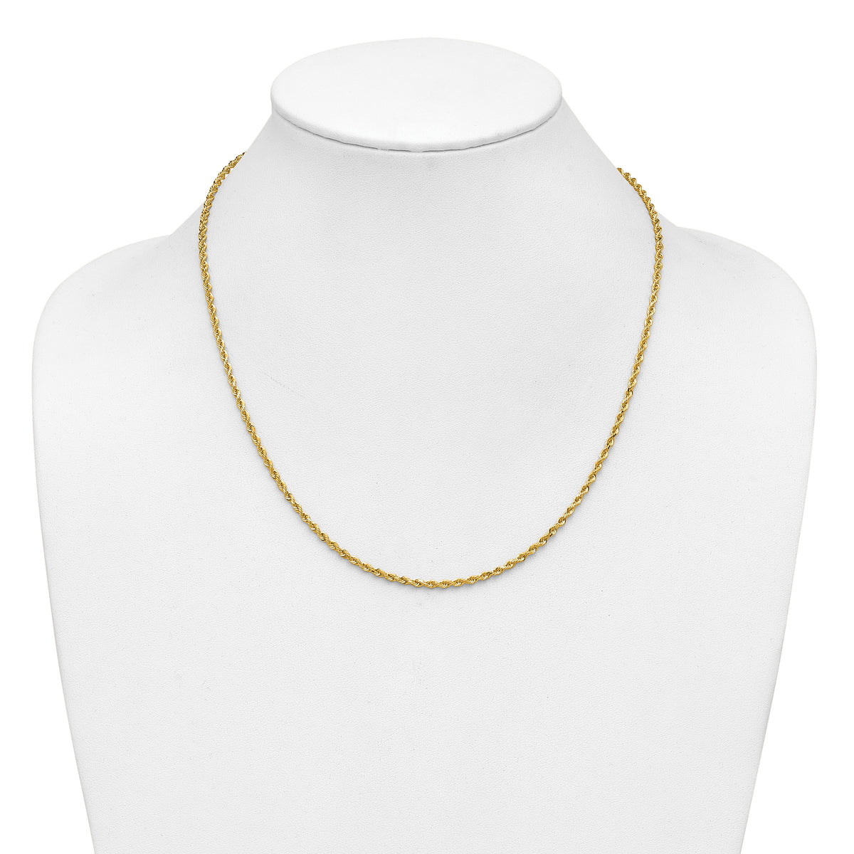 14k 2.25mm D/C Rope with Lobster Clasp Chain-018L-20