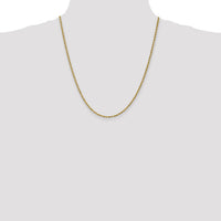 14k 2.25mm D/C Rope with Lobster Clasp Chain-018L-22