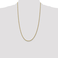14k 2.25mm D/C Rope with Lobster Clasp Chain-018L-26
