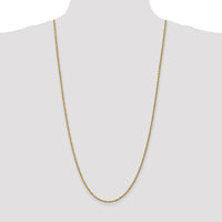14k 2.25mm D/C Rope with Lobster Clasp Chain-018L-30