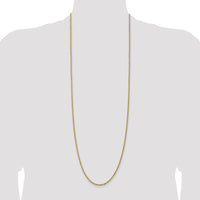 14k 2.25mm D/C Rope with Lobster Clasp Chain-018L-36