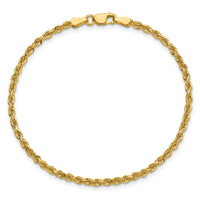14k 2.25mm D/C Rope with Lobster Clasp Chain-018L-8