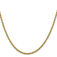14k 2.5mm Regular Rope Chain-018S-24