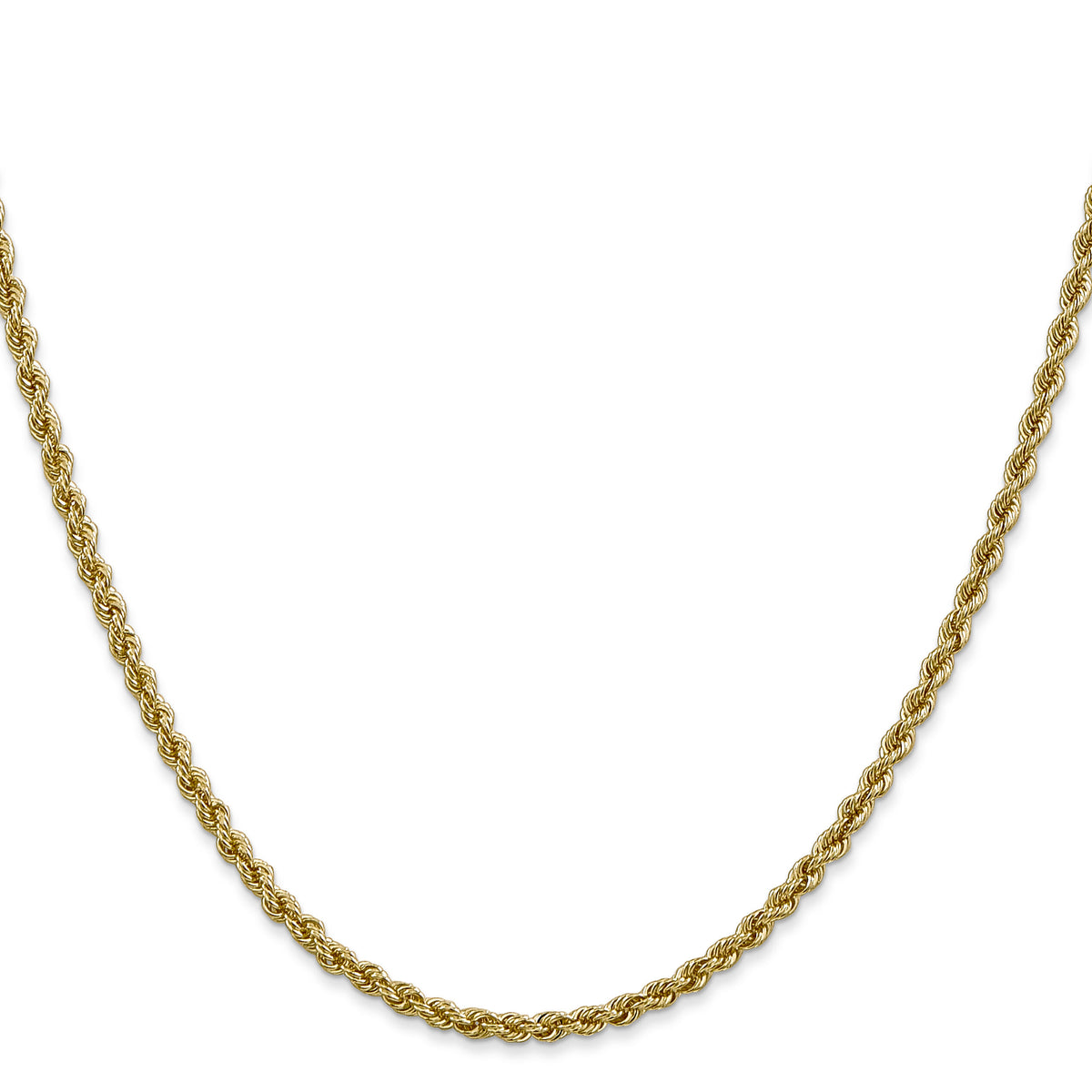 14k 2.5mm Regular Rope Chain-018S-30