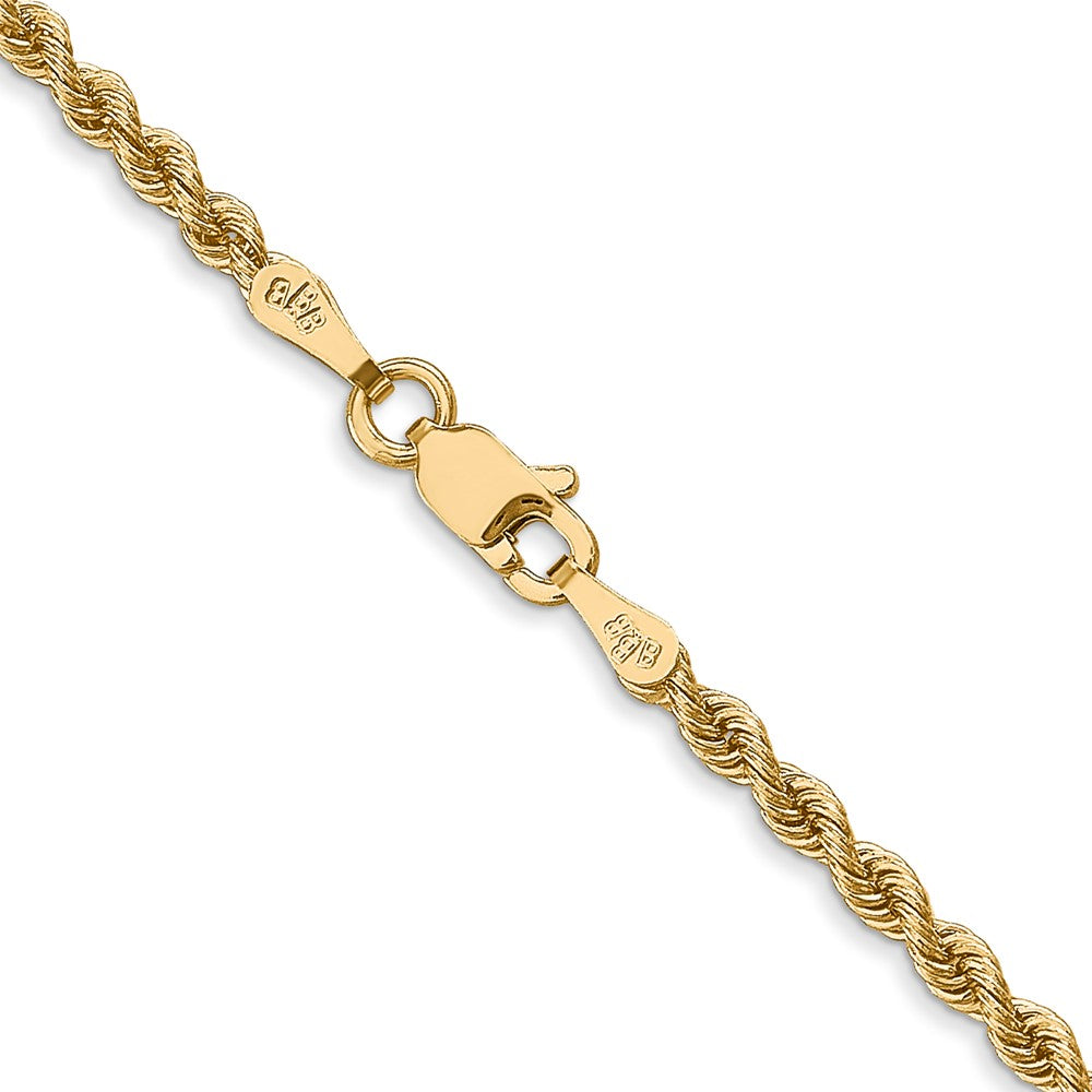 14K 30 inch 2.5mm Regular Rope with Lobster Clasp Chain-018S-30