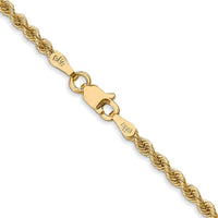 14K 30 inch 2.5mm Regular Rope with Lobster Clasp Chain-018S-30