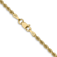 14k 2.5mm Regular Rope Chain-018S-24