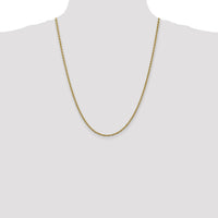 14k 2.5mm Regular Rope Chain-018S-24