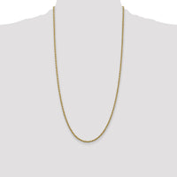 14k 2.5mm Regular Rope Chain-018S-28